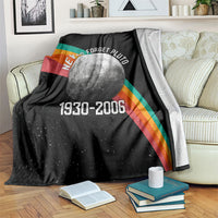 Never Forget Pluto 1930-2006 Blanket Vintage Retro Rainbow Planet Outer Space Astronomy Graphic Art