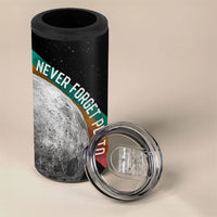 Never Forget Pluto 1930-2006 4 in 1 Can Cooler Tumbler Vintage Retro Rainbow Planet Outer Space Astronomy Graphic Art