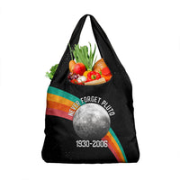 Never Forget Pluto 1930-2006 Grocery Bag Vintage Retro Rainbow Planet Outer Space Astronomy Graphic Art