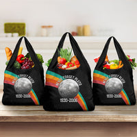 Never Forget Pluto 1930-2006 Grocery Bag Vintage Retro Rainbow Planet Outer Space Astronomy Graphic Art