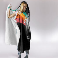 Never Forget Pluto 1930-2006 Hooded Blanket Vintage Retro Rainbow Planet Outer Space Astronomy Graphic Art
