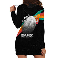 Never Forget Pluto 1930-2006 Hoodie Dress Vintage Retro Rainbow Planet Outer Space Astronomy Graphic Art