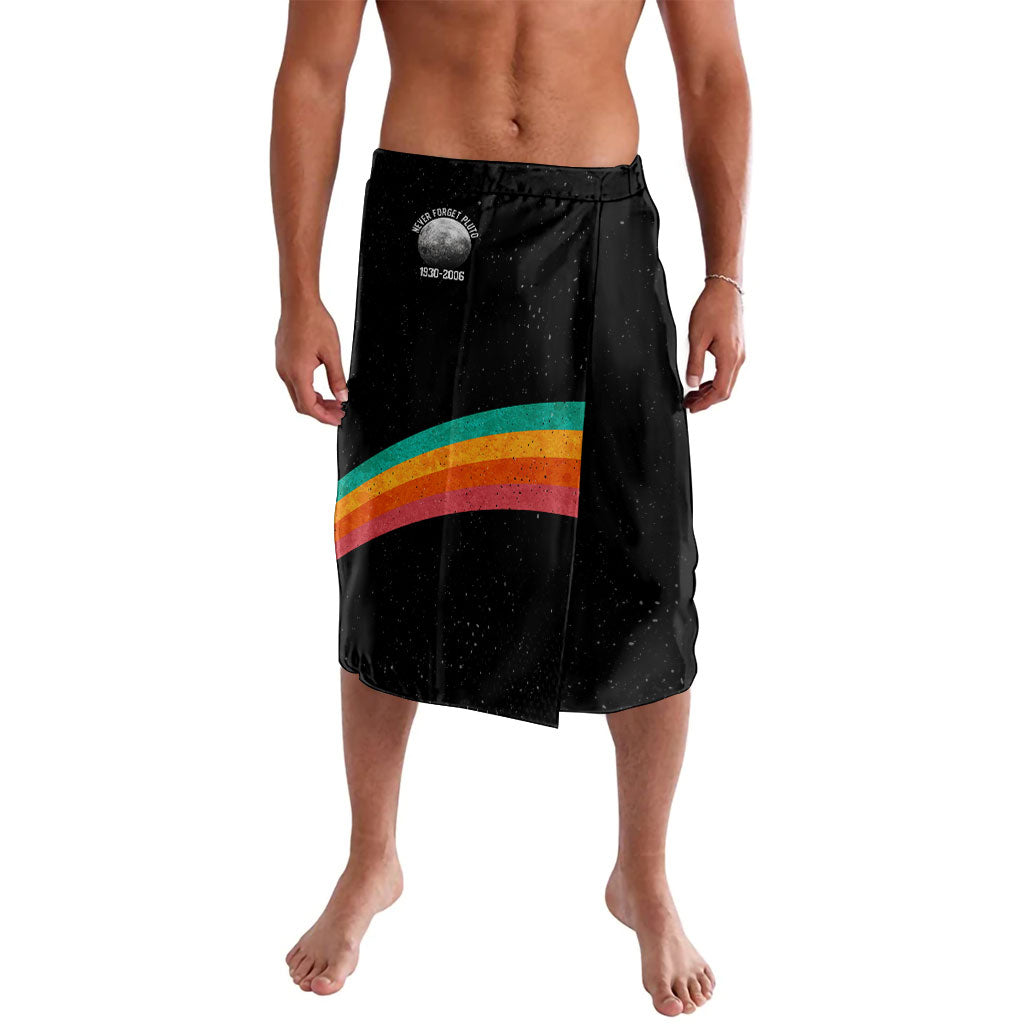 Never Forget Pluto 1930-2006 Lavalava Vintage Retro Rainbow Planet Outer Space Astronomy Graphic Art