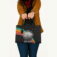Never Forget Pluto 1930-2006 Leather Bag Vintage Retro Rainbow Planet Outer Space Astronomy Graphic Art