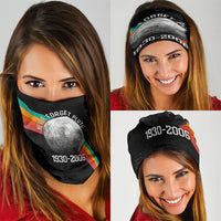 Never Forget Pluto 1930-2006 Neck Gaiter Vintage Retro Rainbow Planet Outer Space Astronomy Graphic Art