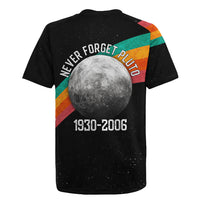 Never Forget Pluto 1930-2006 Rugby Jersey Vintage Retro Rainbow Planet Outer Space Astronomy Graphic Art
