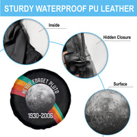 Never Forget Pluto 1930-2006 Spare Tire Cover Vintage Retro Rainbow Planet Outer Space Astronomy Graphic Art