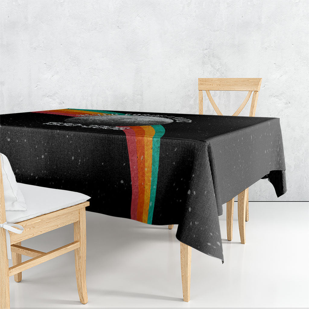 Never Forget Pluto 1930-2006 Tablecloth Vintage Retro Rainbow Planet Outer Space Astronomy Graphic Art