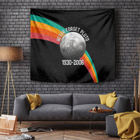 Never Forget Pluto 1930-2006 Tapestry Vintage Retro Rainbow Planet Outer Space Astronomy Graphic Art