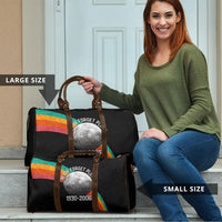Never Forget Pluto 1930-2006 Travel Bag Vintage Retro Rainbow Planet Outer Space Astronomy Graphic Art
