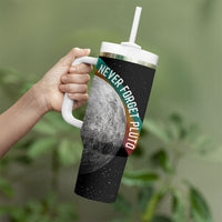 Never Forget Pluto 1930-2006 Tumbler With Handle Vintage Retro Rainbow Planet Outer Space Astronomy Graphic Art