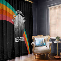 Never Forget Pluto 1930-2006 Window Curtain Vintage Retro Rainbow Planet Outer Space Astronomy Graphic Art