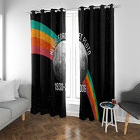 Never Forget Pluto 1930-2006 Window Curtain Vintage Retro Rainbow Planet Outer Space Astronomy Graphic Art