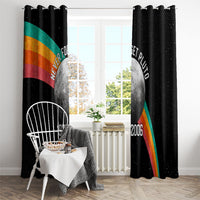 Never Forget Pluto 1930-2006 Window Curtain Vintage Retro Rainbow Planet Outer Space Astronomy Graphic Art