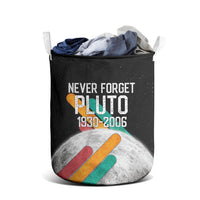 Never Forget Pluto Laundry Basket Retro Space Astronomy Science
