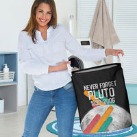 Never Forget Pluto Laundry Basket Retro Space Astronomy Science