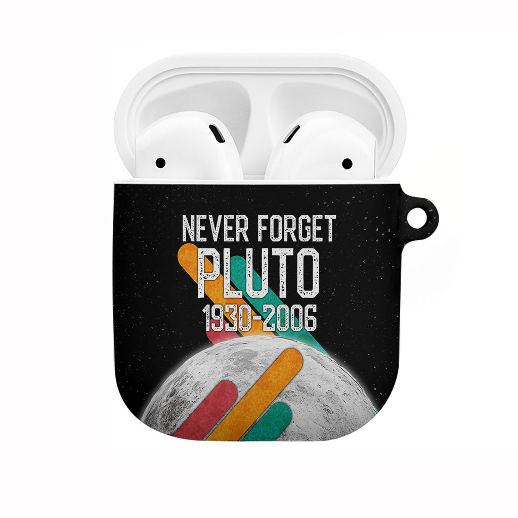 Never Forget Pluto AirPods Case Retro Space Astronomy Science
