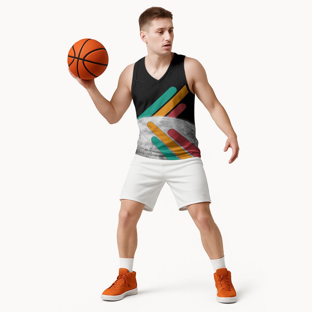 Never Forget Pluto Basketball Jersey Retro Space Astronomy Science