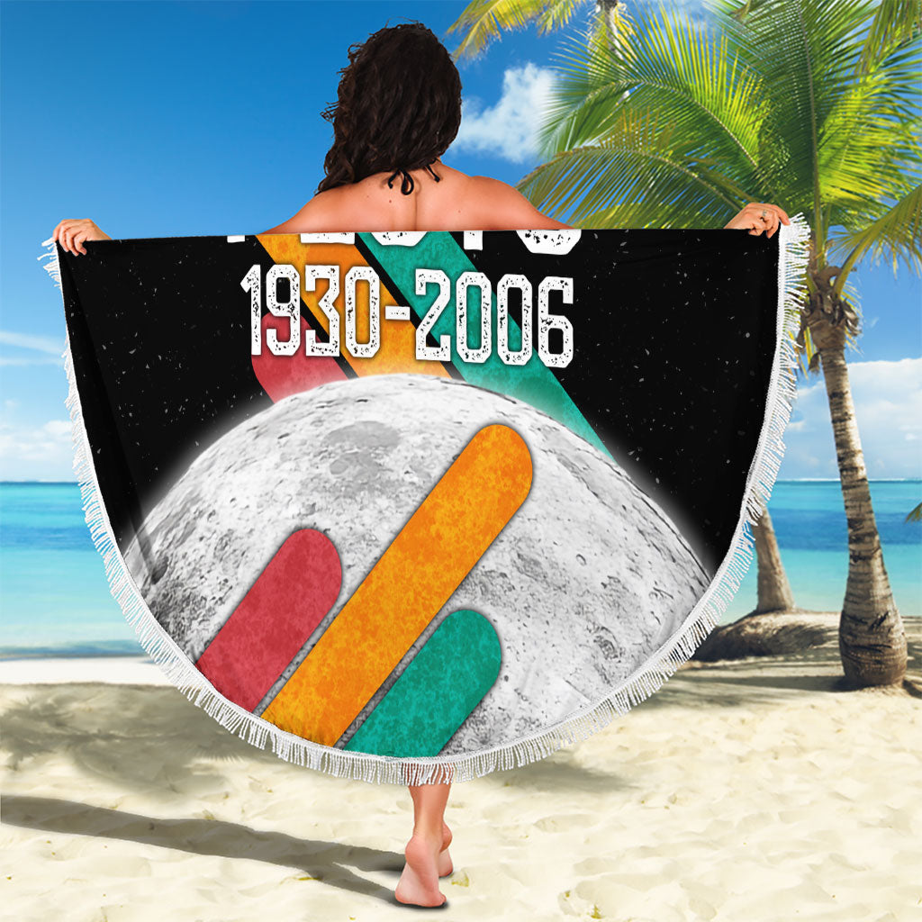 Never Forget Pluto Beach Blanket Retro Space Astronomy Science