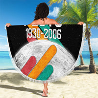 Never Forget Pluto Beach Blanket Retro Space Astronomy Science