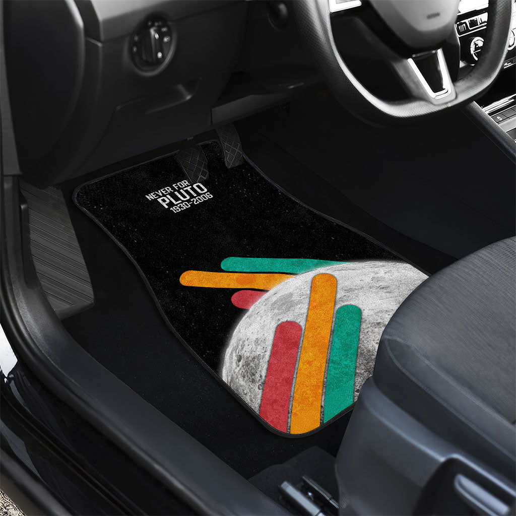 Never Forget Pluto Car Mats Retro Space Astronomy Science