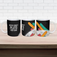 Never Forget Pluto Ceramic Mug Retro Space Astronomy Science