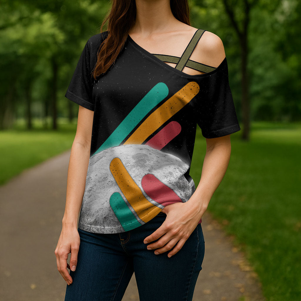 Never Forget Pluto Cross Shoulder Shirt Retro Space Astronomy Science