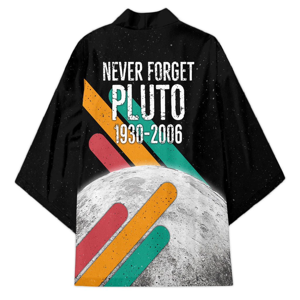 Never Forget Pluto Kimono Retro Space Astronomy Science