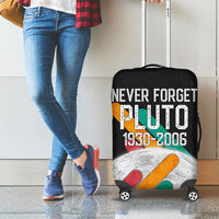 Never Forget Pluto Luggage Cover Retro Space Astronomy Science