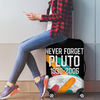 Never Forget Pluto Luggage Cover Retro Space Astronomy Science