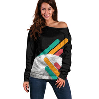 Never Forget Pluto Off Shoulder Sweater Retro Space Astronomy Science