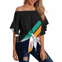 Never Forget Pluto Off Shoulder Wrap Waist Top Retro Space Astronomy Science