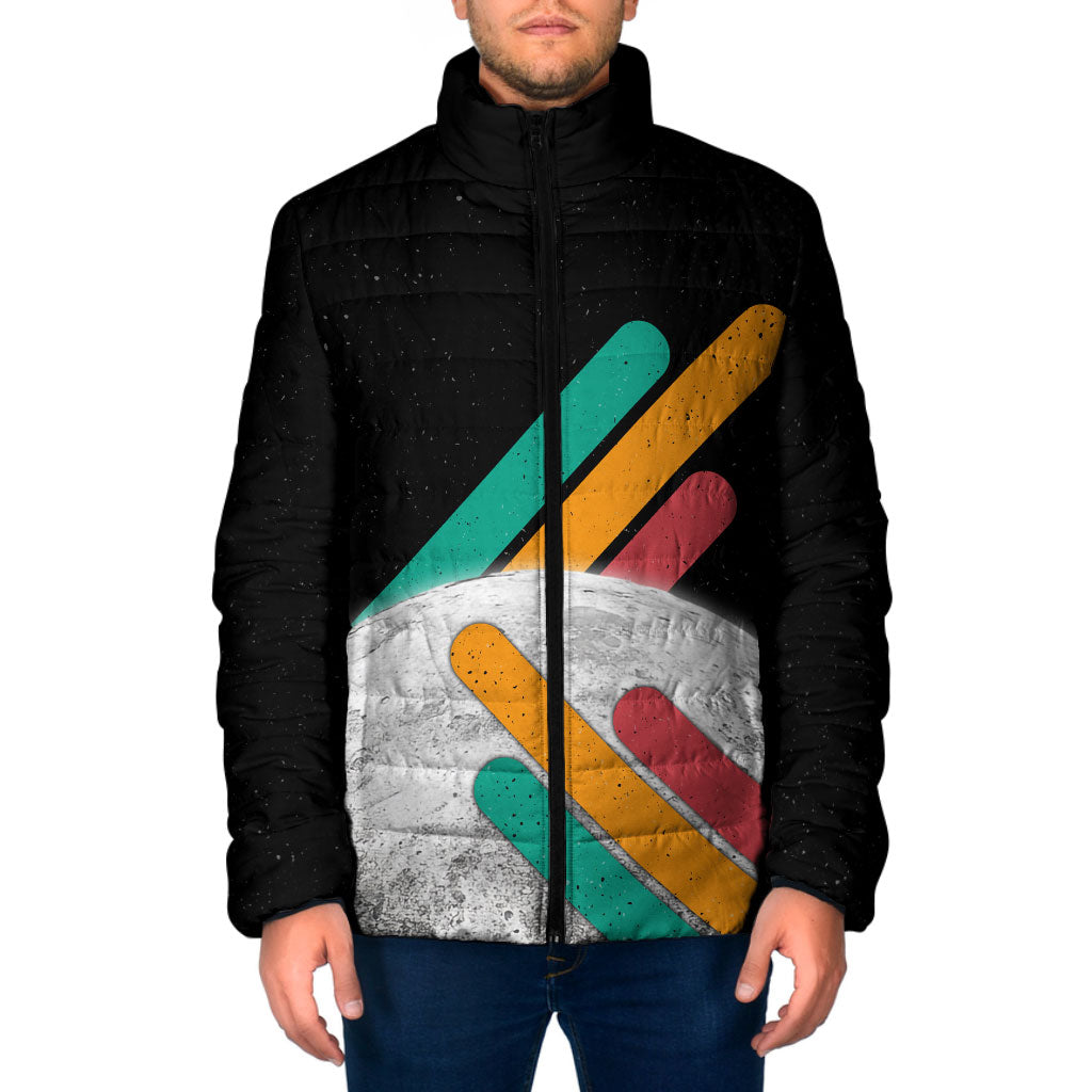 Never Forget Pluto Padded Jacket Retro Space Astronomy Science