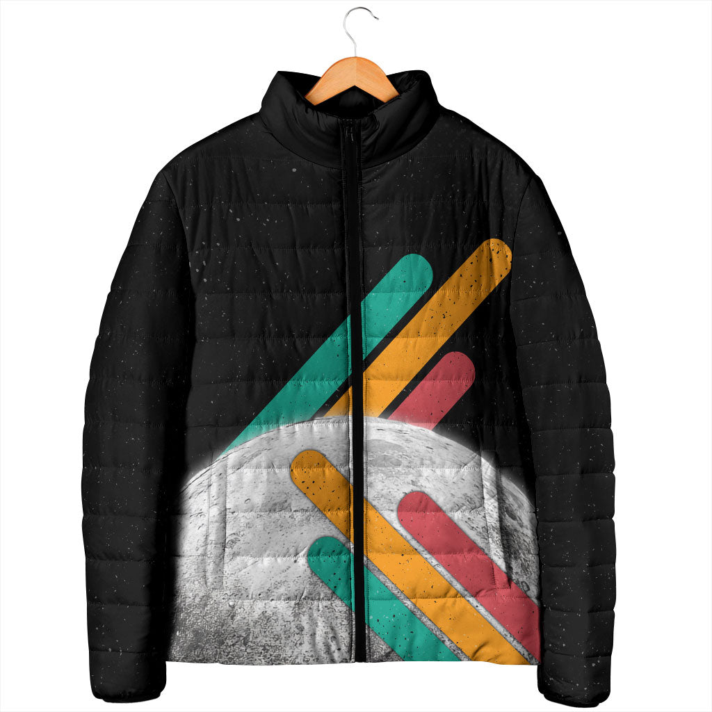 Never Forget Pluto Padded Jacket Retro Space Astronomy Science