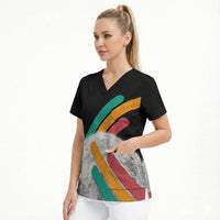 Never Forget Pluto Scrub Top Retro Space Astronomy Science