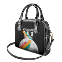 Never Forget Pluto Shoulder Handbag Retro Space Astronomy Science