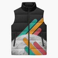 Never Forget Pluto Sleeveless Puffer Jacket Retro Space Astronomy Science