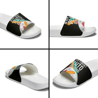 Never Forget Pluto Slide Sandals Retro Space Astronomy Science