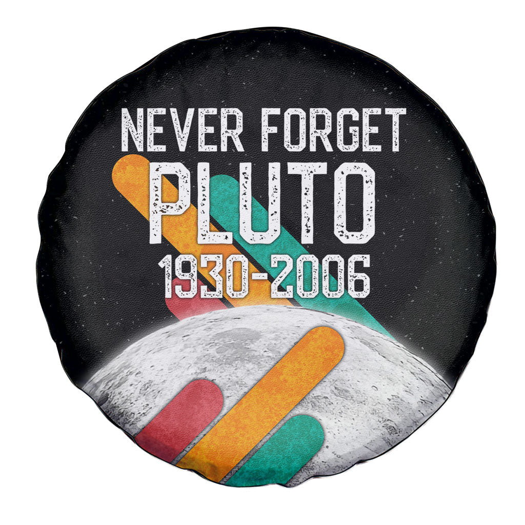 Never Forget Pluto Spare Tire Cover Retro Space Astronomy Science