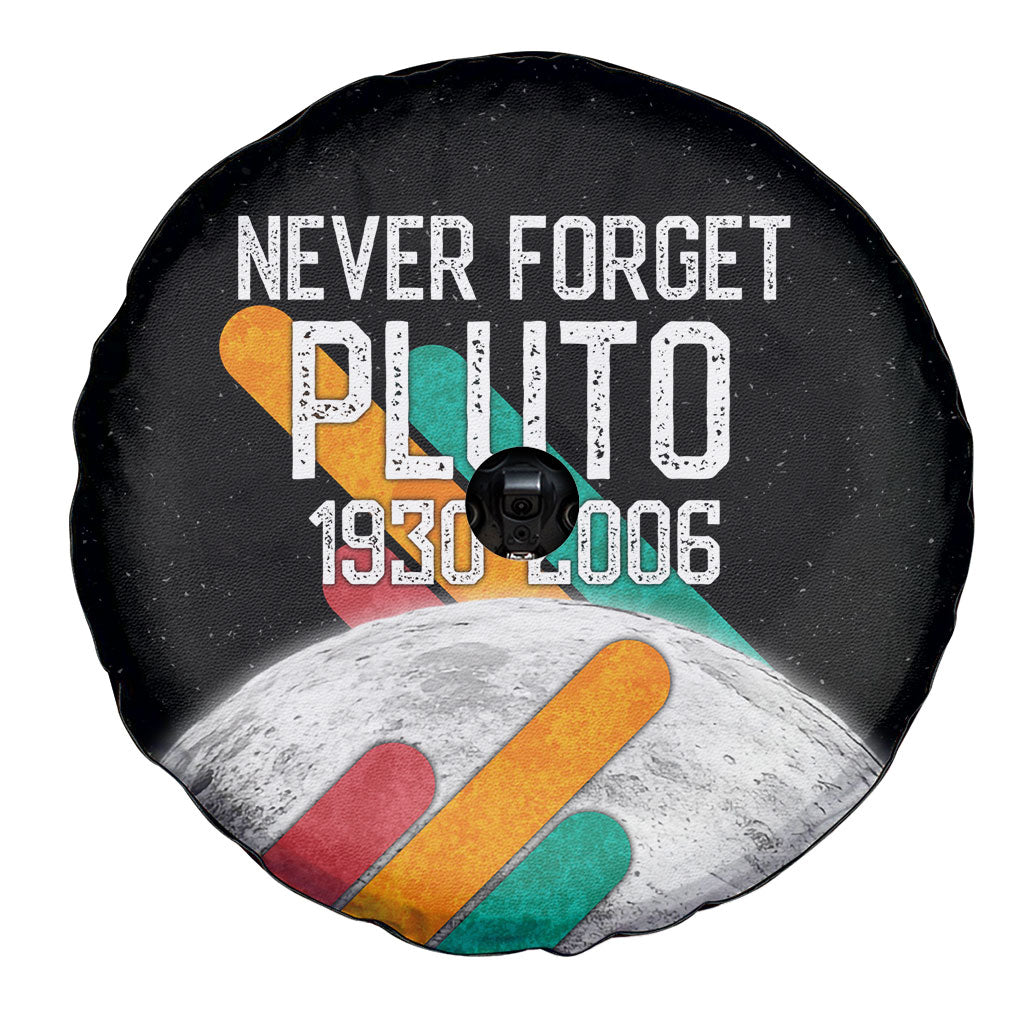 Never Forget Pluto Spare Tire Cover Retro Space Astronomy Science