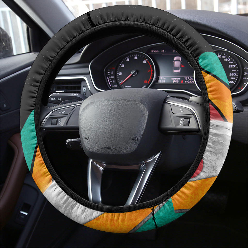 Never Forget Pluto Steering Wheel Cover Retro Space Astronomy Science