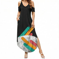 Never Forget Pluto Summer Maxi Dress Retro Space Astronomy Science