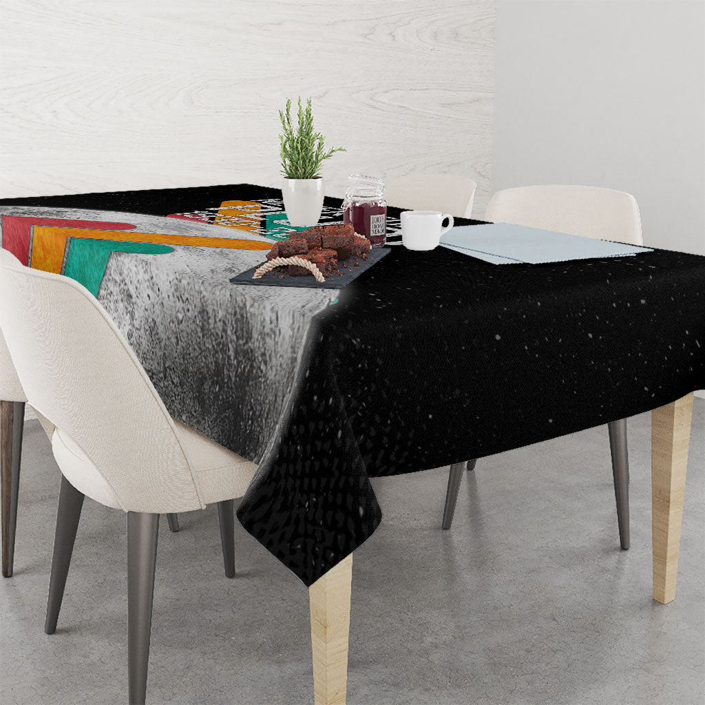 Never Forget Pluto Tablecloth Retro Space Astronomy Science