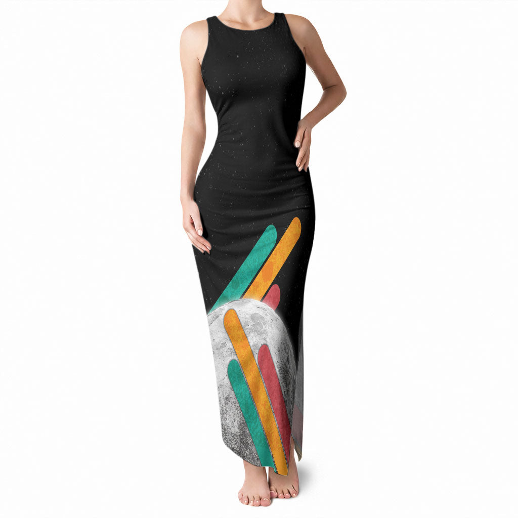 Never Forget Pluto Tank Maxi Dress Retro Space Astronomy Science