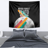 Never Forget Pluto Tapestry Retro Space Astronomy Science