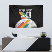 Never Forget Pluto Tapestry Retro Space Astronomy Science