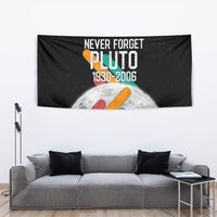 Never Forget Pluto Tapestry Retro Space Astronomy Science
