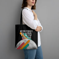 Never Forget Pluto Tote Bag Retro Space Astronomy Science