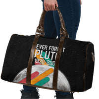 Never Forget Pluto Travel Bag Retro Space Astronomy Science