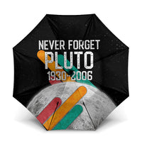 Never Forget Pluto Umbrella Retro Space Astronomy Science